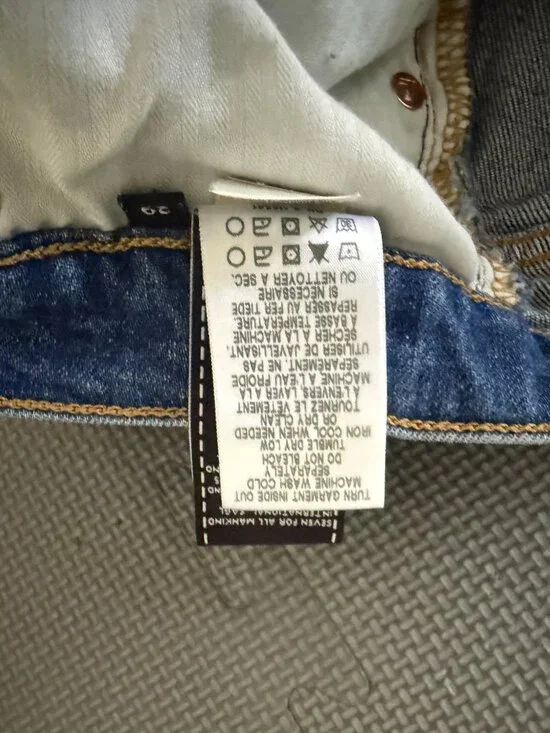 7 for All Mankind Lil Rambler Zip- Mid Rise- Out of the Blue- 29 - Picture 8 of 9